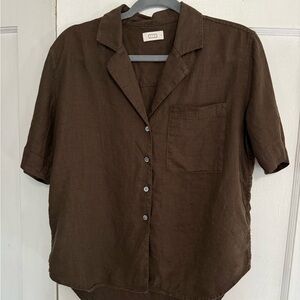 AYR Linen Pool Boy Top